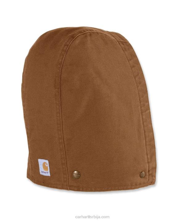 4042L33 Carhartt црн опрана патка изолована капуљача мушкарци