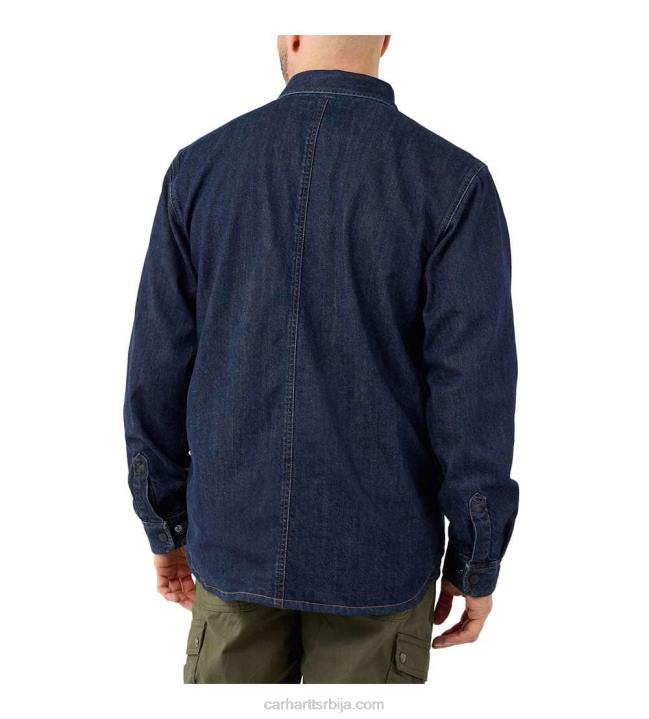 4042L109 Carhartt глечер мајица опуштеног кроја са поставом од џинса и флиса мушкарци