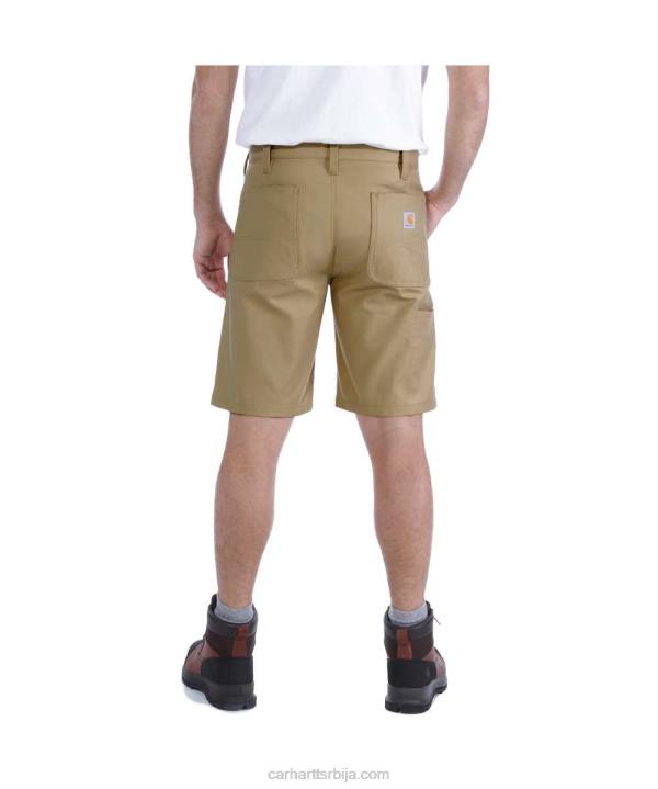 4042L147 Carhartt црн робусна професионална серија робусна флекс опуштена платна рад кратка мушкарци