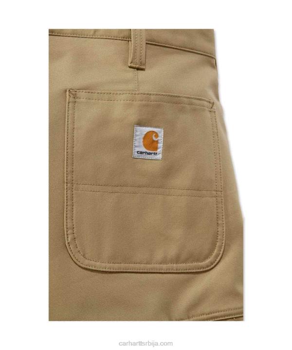 4042L147 Carhartt црн робусна професионална серија робусна флекс опуштена платна рад кратка мушкарци