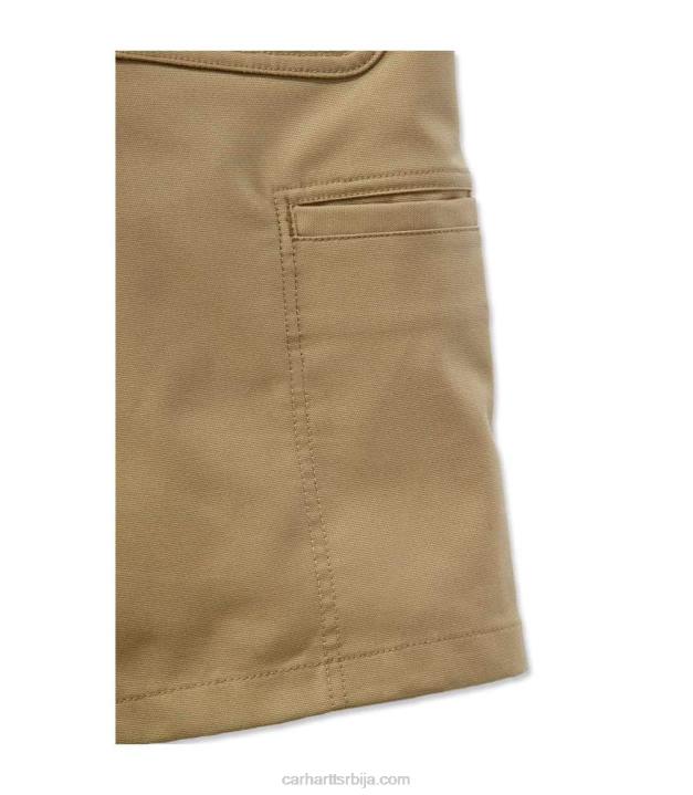 4042L147 Carhartt црн робусна професионална серија робусна флекс опуштена платна рад кратка мушкарци