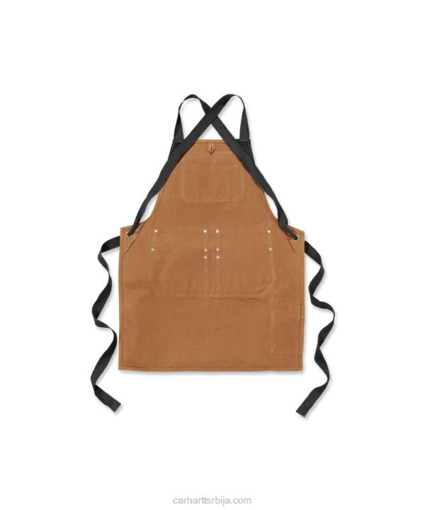 4042L12 Carhartt црн чврста пачја кецеља мушкарци