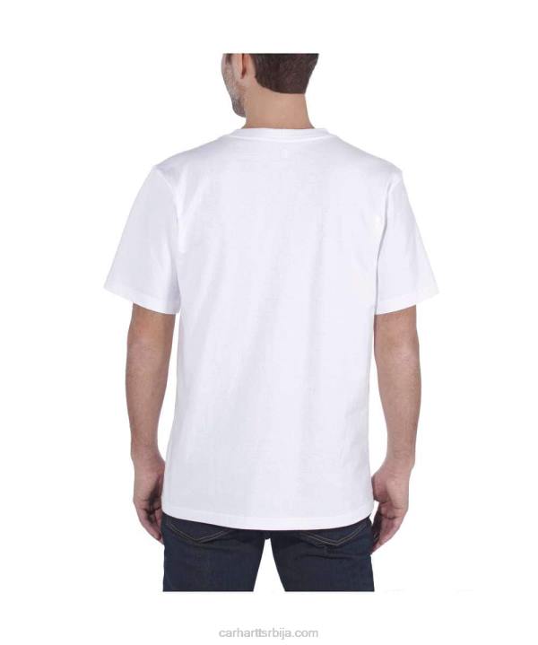 4042L116 Carhartt алпски плави вријесак тешка мајица кратких рукава к87 опуштеног кроја мушкарци