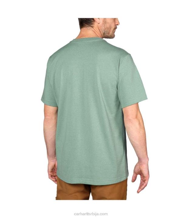 4042L116 Carhartt алпски плави вријесак тешка мајица кратких рукава к87 опуштеног кроја мушкарци