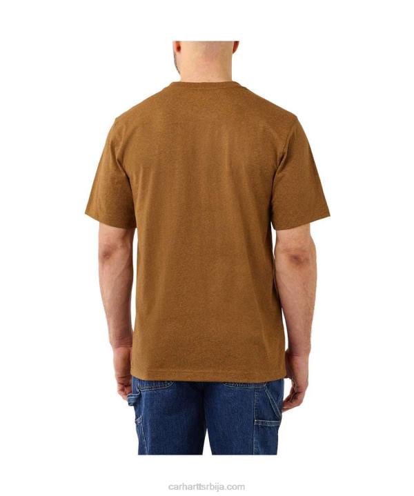 4042L116 Carhartt алпски плави вријесак тешка мајица кратких рукава к87 опуштеног кроја мушкарци