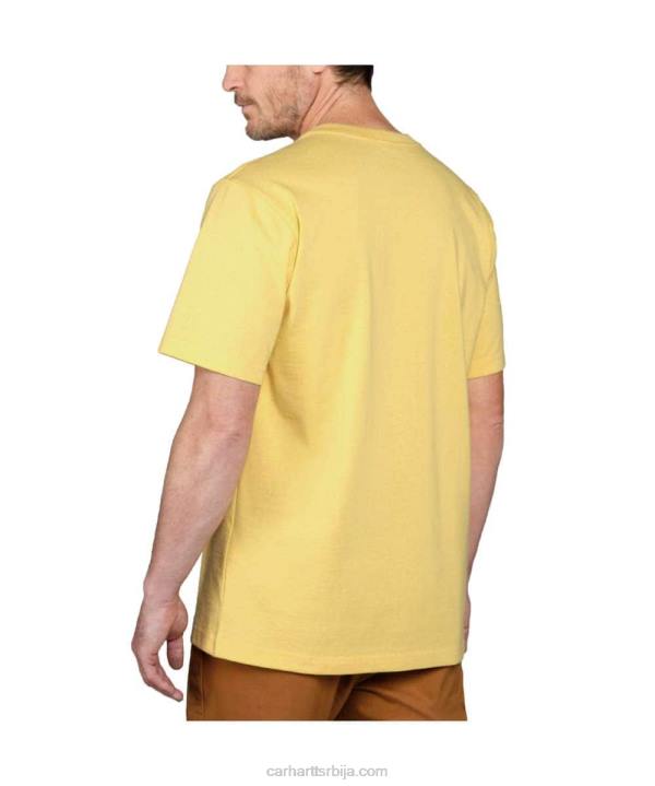 4042L116 Carhartt алпски плави вријесак тешка мајица кратких рукава к87 опуштеног кроја мушкарци