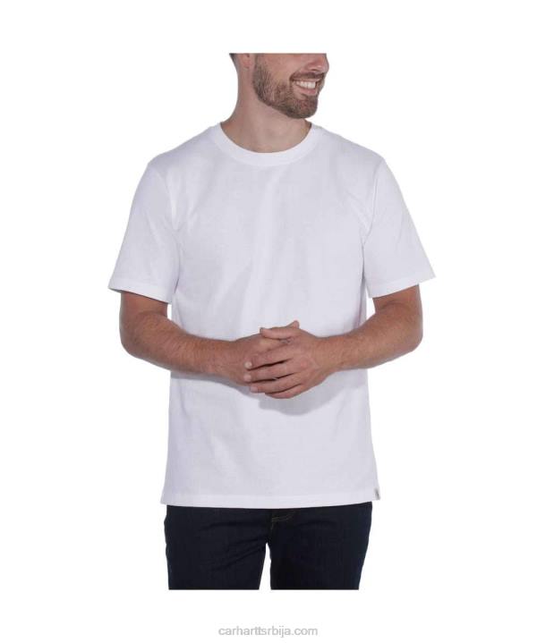 4042L124 Carhartt црн опуштена тешка мајица кратких рукава мушкарци