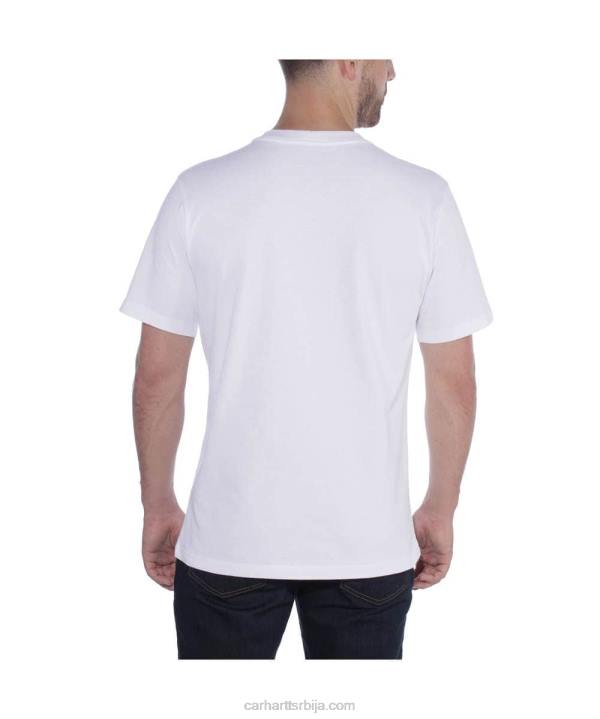 4042L124 Carhartt црн опуштена тешка мајица кратких рукава мушкарци