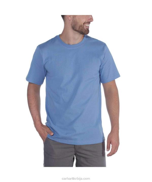 4042L124 Carhartt црн опуштена тешка мајица кратких рукава мушкарци