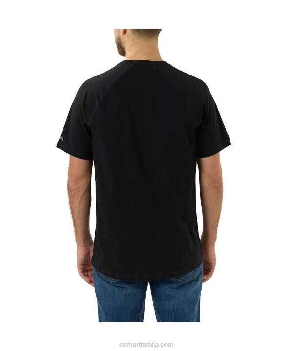 4042L125 Carhartt босиљак вријесак јака опуштена мајица кратких рукава са џеповима средње тежине мушкарци