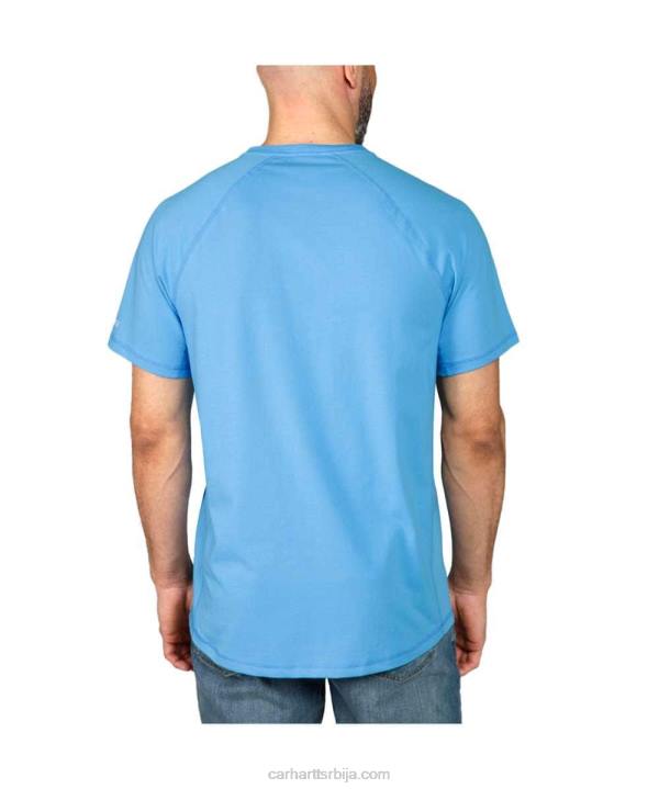 4042L125 Carhartt босиљак вријесак јака опуштена мајица кратких рукава са џеповима средње тежине мушкарци