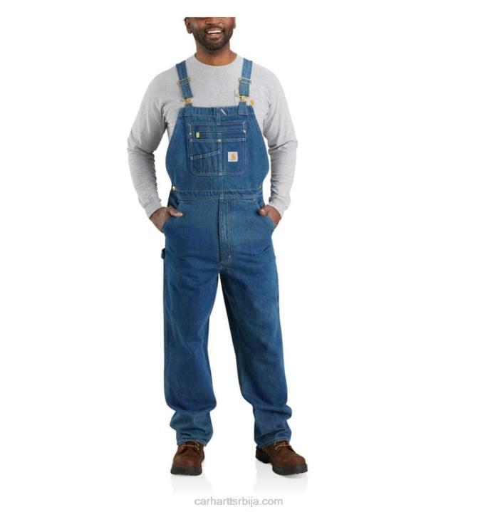 4042L73 Carhartt даркстоне лабав комбинезон од тексаса мушкарци
