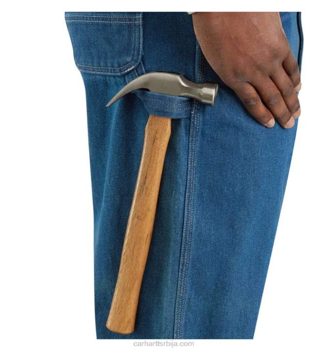 4042L73 Carhartt даркстоне лабав комбинезон од тексаса мушкарци