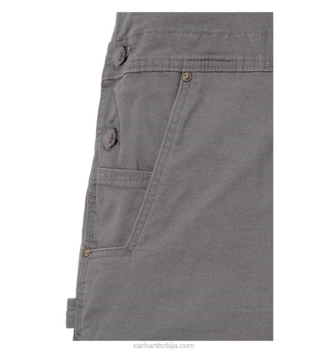 4042L75 Carhartt тамни каки робустан савитљиви комбинезон опуштеног кроја мушкарци