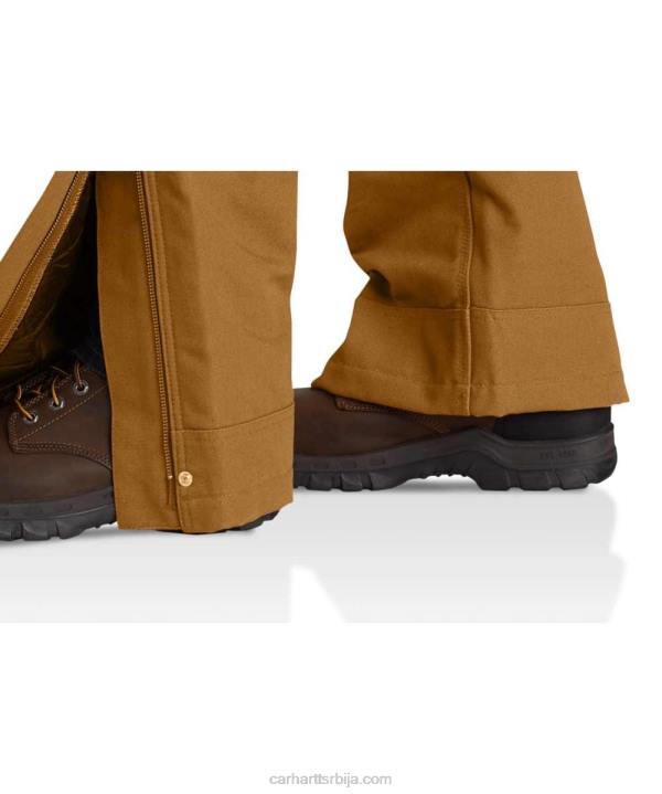 4042L77 Carhartt црн лабави комбинезон са изолацијом од патке мушкарци