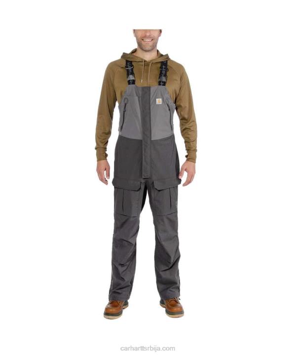 4042L78 Carhartt шљунак/сенка англер биб мушкарци