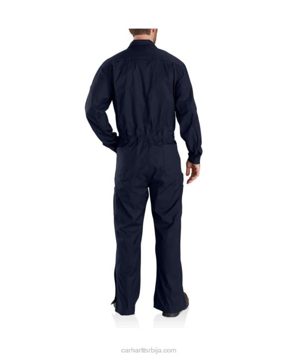 4042L79 Carhartt тамни каки робусни комбинезон од флексибилног платна мушкарци