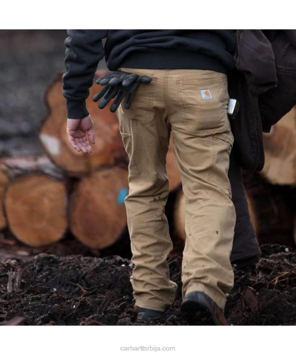 4042L59 Carhartt сенка робусне савитљиве радне панталоне опуштеног кроја са дуплим предњим делом мушкарци