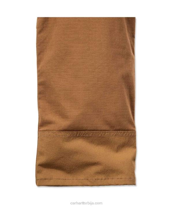 4042L62 Carhartt црн челичне робусне флек радне панталоне са двоструким предњим деловима са више џепова мушкарци