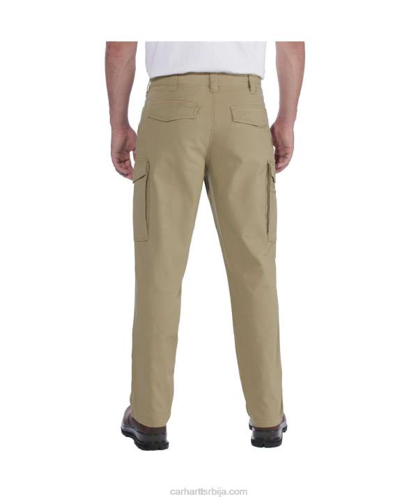 4042L69 Carhartt тамни каки робусне флексибилне платнене радне панталоне опуштеног кроја мушкарци