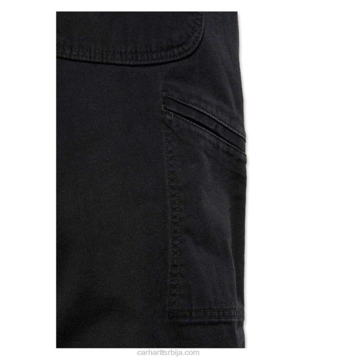 4042L70 Carhartt тамни каки робусне савитљиве радне панталоне опуштеног кроја мушкарци