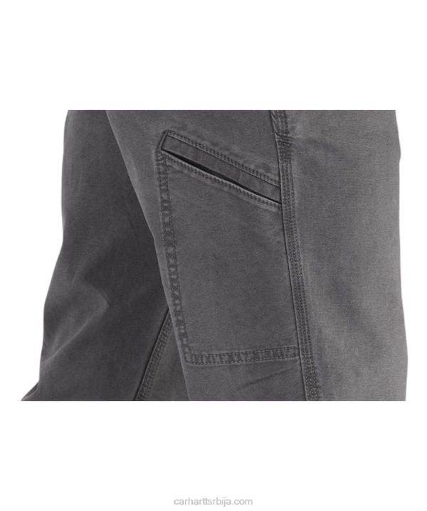4042L70 Carhartt тамни каки робусне савитљиве радне панталоне опуштеног кроја мушкарци
