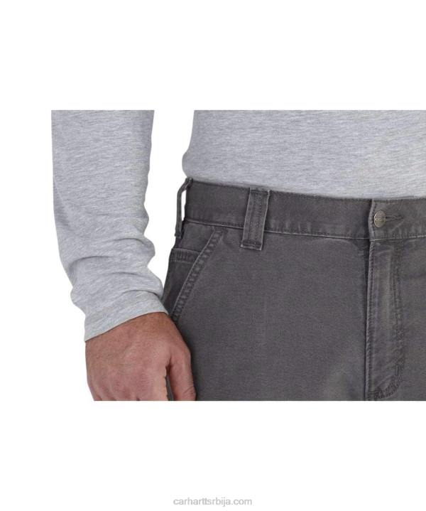 4042L70 Carhartt тамни каки робусне савитљиве радне панталоне опуштеног кроја мушкарци