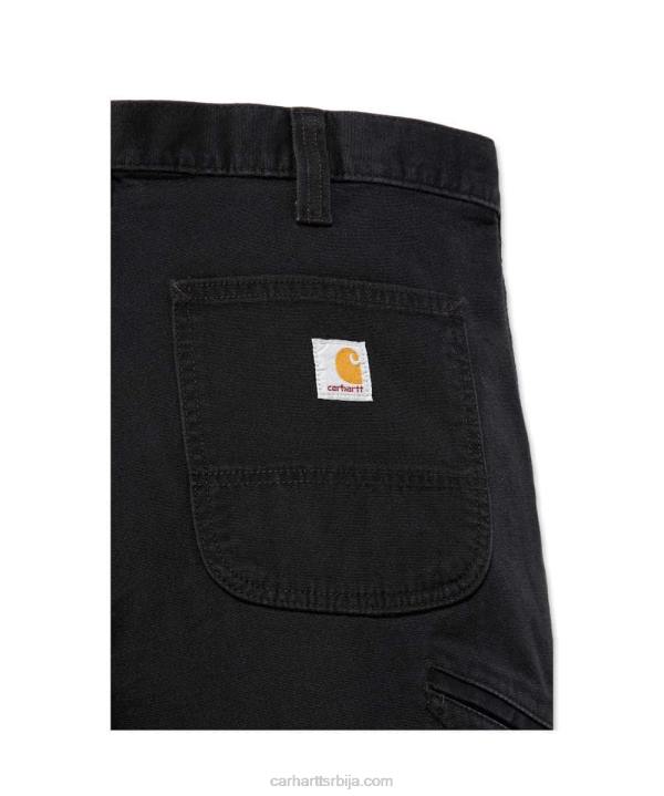 4042L70 Carhartt тамни каки робусне савитљиве радне панталоне опуштеног кроја мушкарци