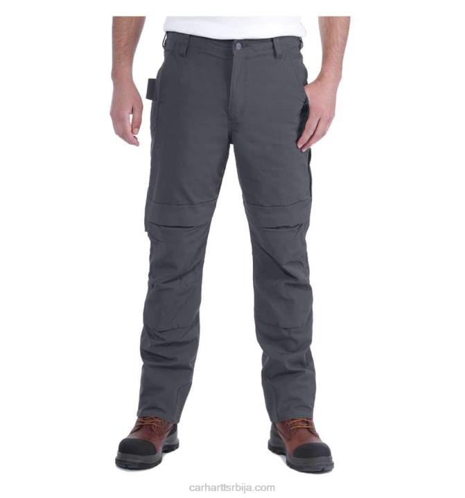 4042L72 Carhartt сенка челичне робусне флекс опуштене радне панталоне са двоструким предњим деловима мушкарци