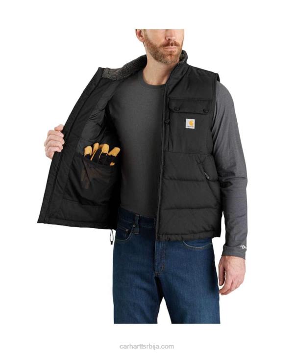 4042L103 Carhartt црн Цархартт монтана изоловани прслук слободног кроја мушкарци