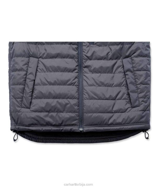 4042L104 Carhartt црн Заштитник од кише, опуштени лагани изоловани прслук мушкарци