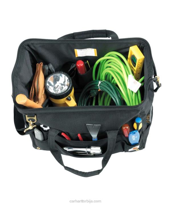 4042L6 Carhartt црн Тешка торба за алат од 16 инча са 30 џепова мушкарци